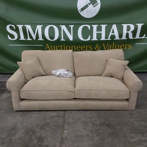 DESIGNER WILLIAM FABRIC UPHOLSTERED 3 SEATER SOFA