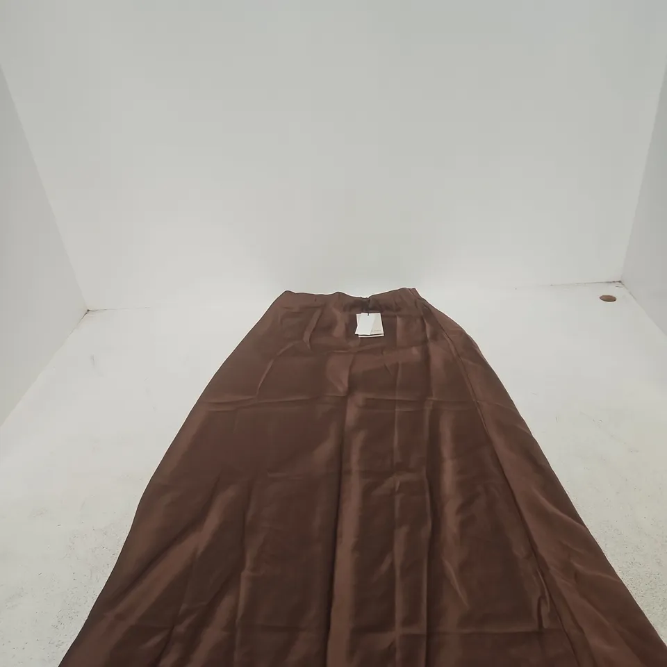NOBODY'S CHILD ETON SKIRT – BROWN, UK 8 (EU 36, US 4)