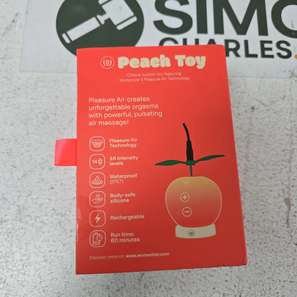 WOMANIZER PEACH TOY – CLITORAL SUCTION MASSAGER WITH PLEASURE AIR TECHNOLOGY