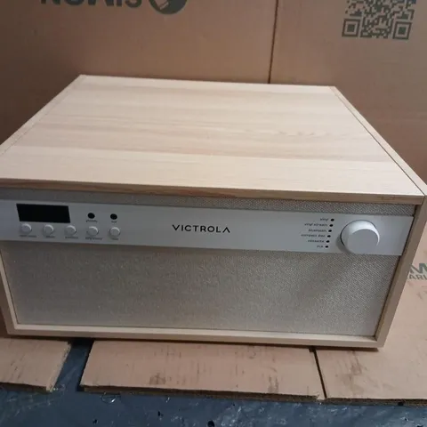 VICTROLA CENTURY ALL-IN-ONE TURNTABLE IN WOODEN CABINET