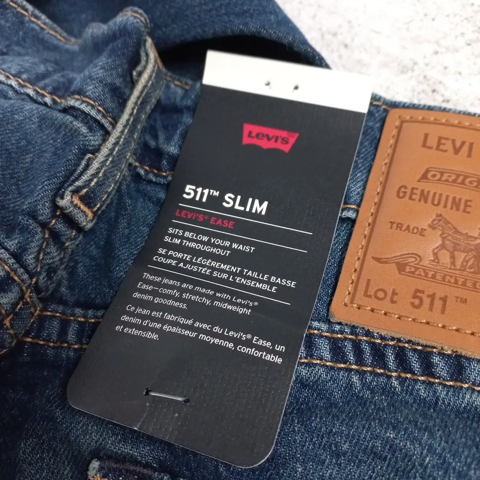 LEVI'S 511 SLIM JEANS – MEN’S, BLUE DENIM, 34W X 32L