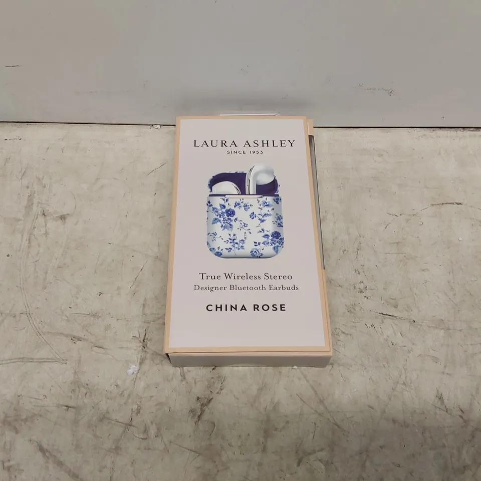 BOXED LAURA ASHLEY TRUE WIRELESS EARBUDS - CHINA ROSE (1 ITEM)