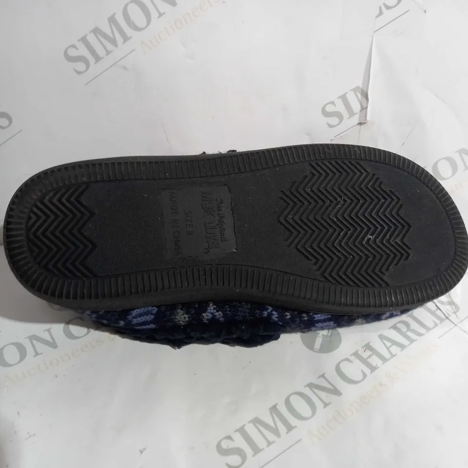 MUK LUKS ANAIS SLIPPERS IN navy UK SIZE 6