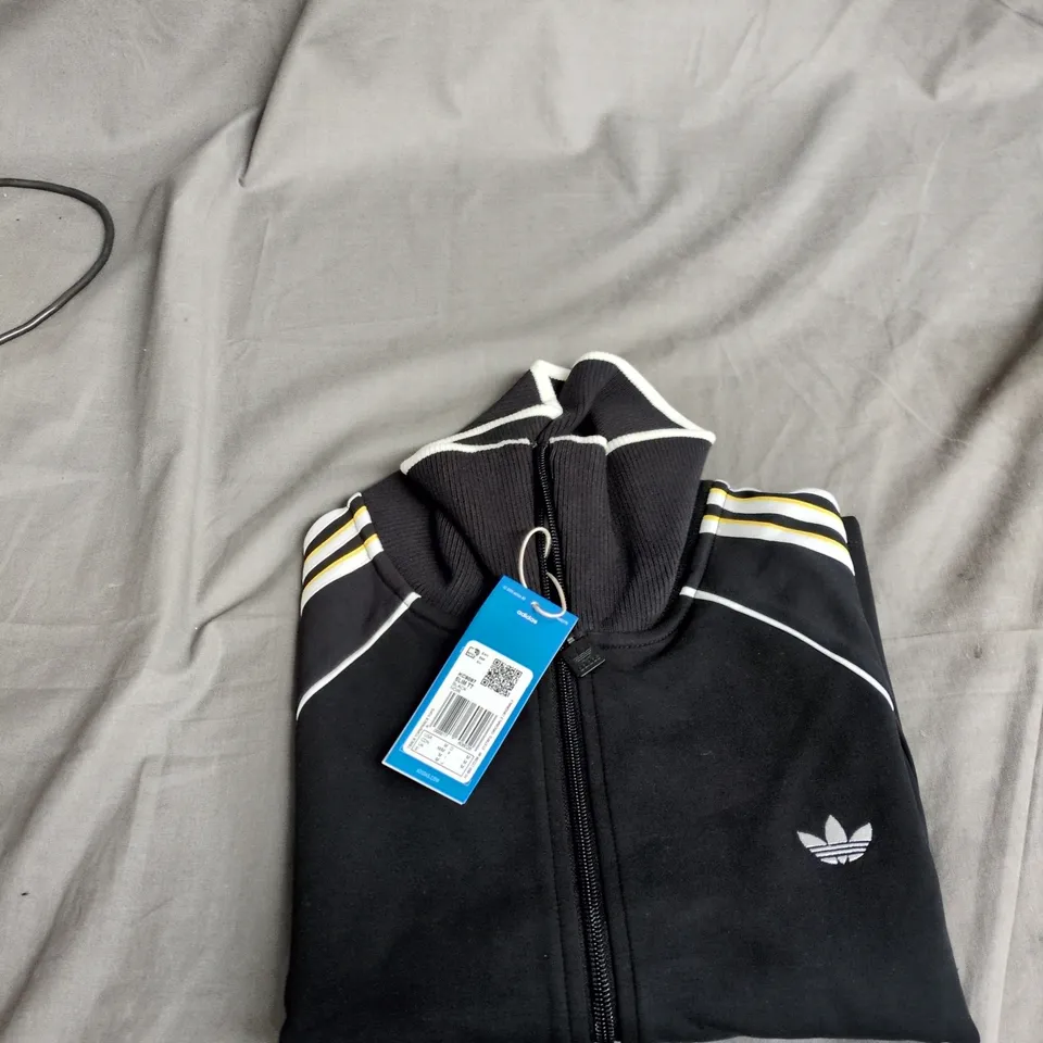 ADIDAS KC9097 SLIM TT BLACK ZIP TRACK JACKET –