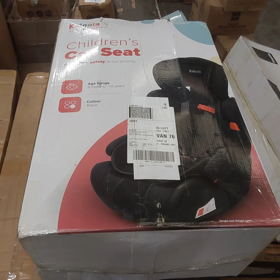 BOXED KIDOOLA CHILDREN'S CAR SEAT