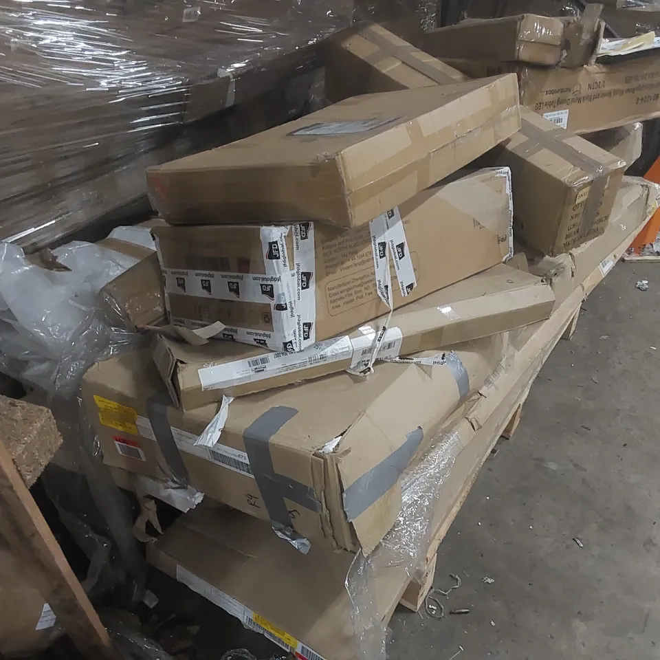 PALLET CONTAINING A LARGE QUANTITY OF ASSORTED FURNITURE PARTS ECT