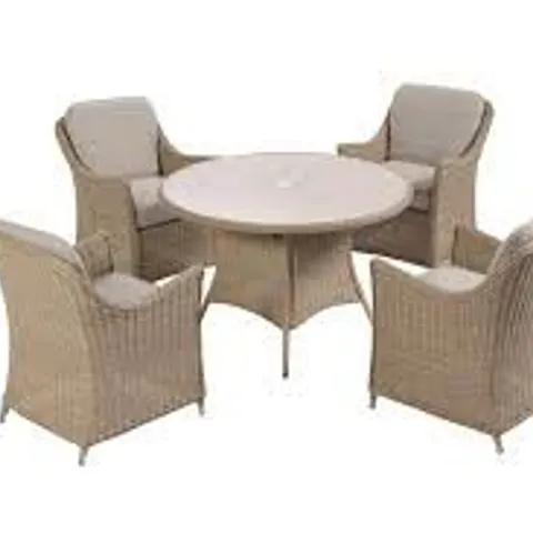 BOXED ANTIGUA 4-SEATER DINING SET (3 BOXES)