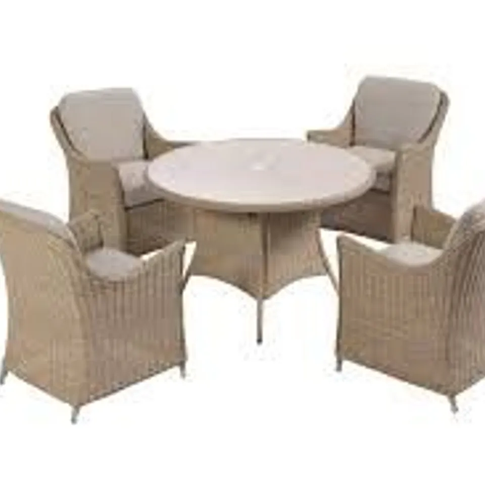 BOXED ANTIGUA 4-SEATER DINING SET (3 BOXES) RRP £599