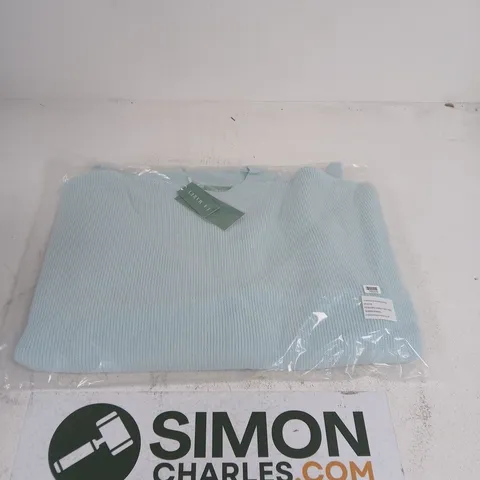 LA MAREY LADIES KNITTED JUMPER LIGHT BLUE SIZE XL