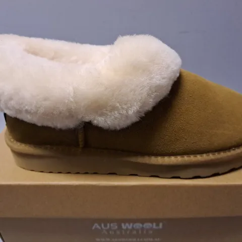 BOXED AUS WOOLI COOGEE CHESTNUT SLIPPERS - UK 7 