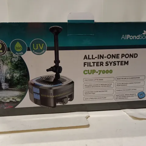 BOXED ALL-IN-ONE POND FILTER SYSTEM CUP-7000 – ALL POND SOLUTIONS