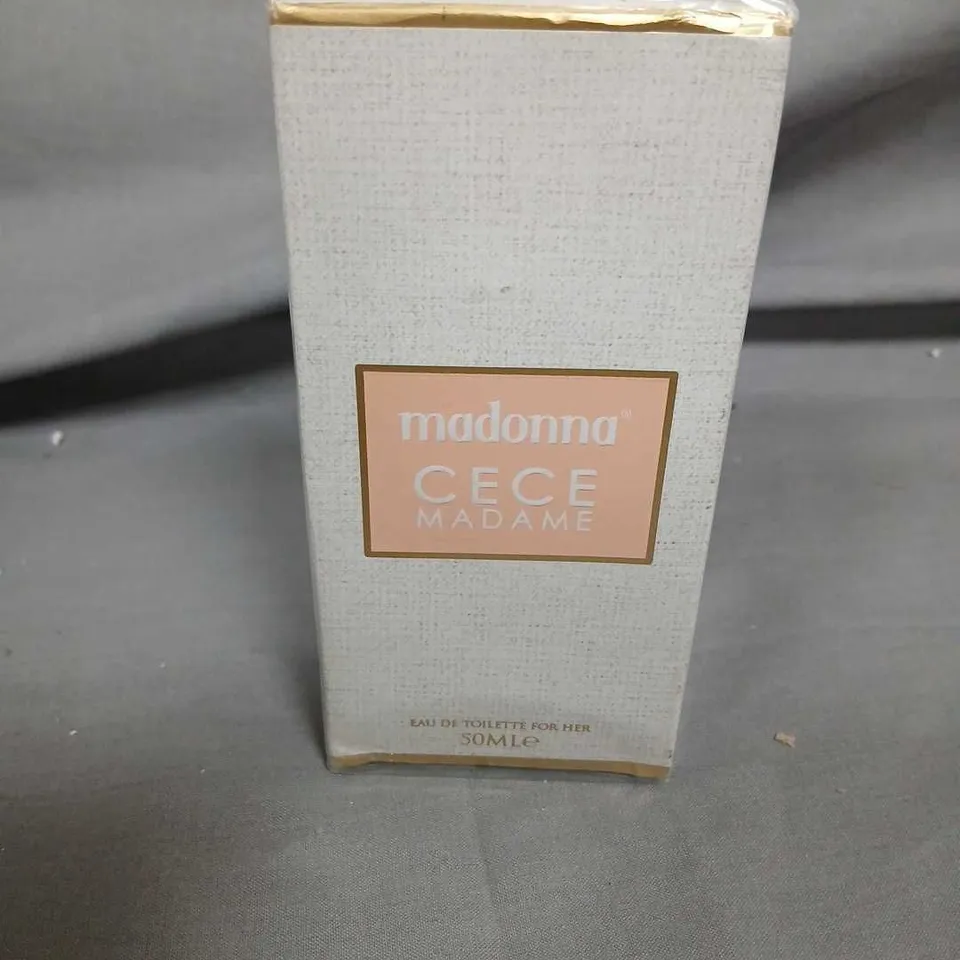 BOXED AND SEALED MADONNA CECE MADAME EAU DE TOILETTE 50ML
