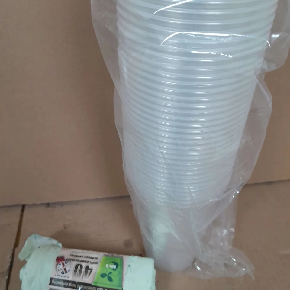 APPROXIMATELY 10 ASSORTED HOUSEHOLD ITEMS TOO INCLUDE, CUPS- BOLTS , ETC 