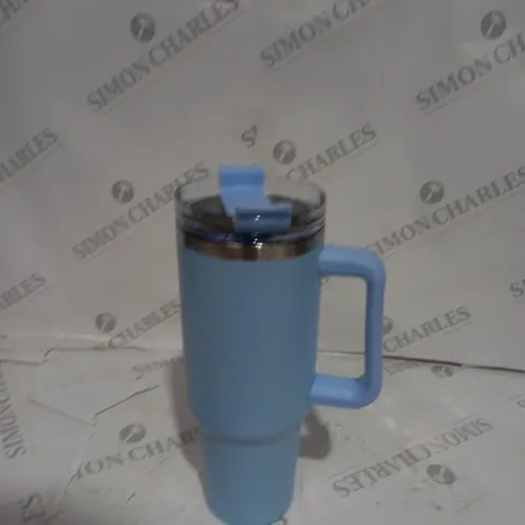 BOX OF ASSORTED HOUSEHOLD ITEMS TO INCLUDE FLASKS, ICE COFFEE MAKER, TRADING CARD BOOKLET ETC