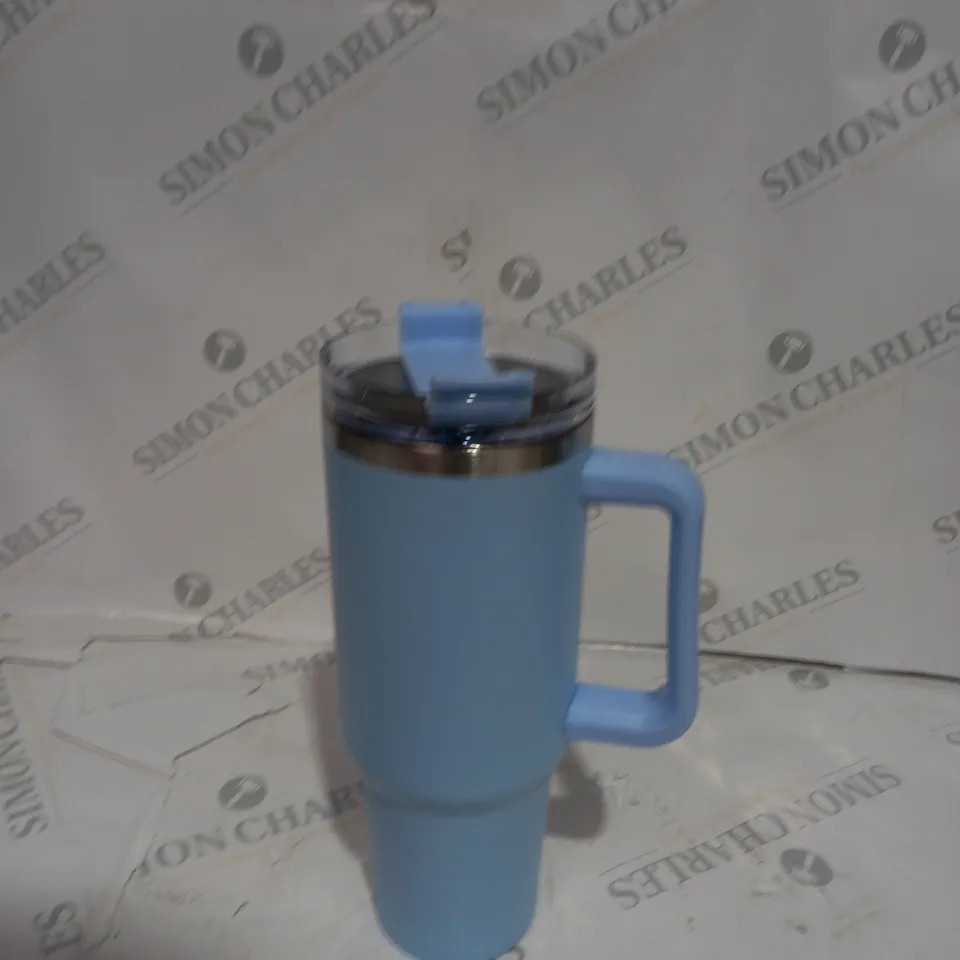 BOX OF ASSORTED HOUSEHOLD ITEMS TO INCLUDE FLASKS, ICE COFFEE MAKER, TRADING CARD BOOKLET ETC 