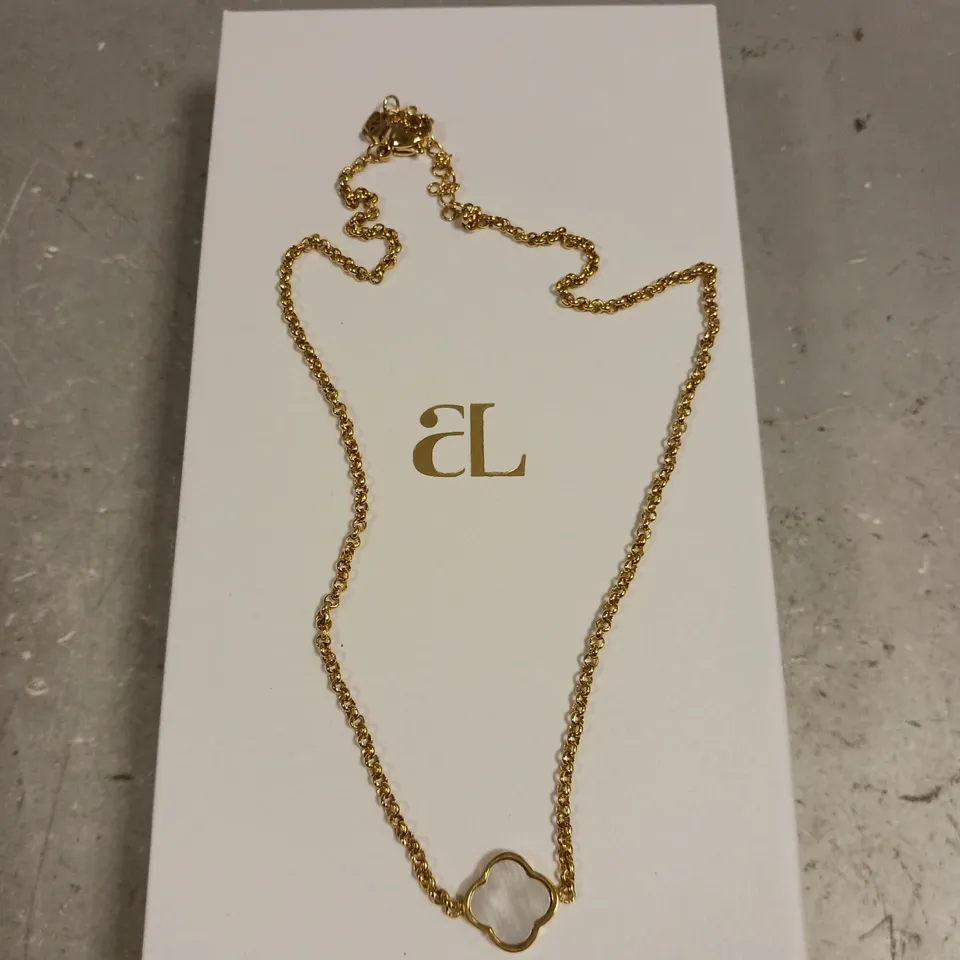 ABBOTT LYON OPEL EFFECT PENDANT NECKLACE 