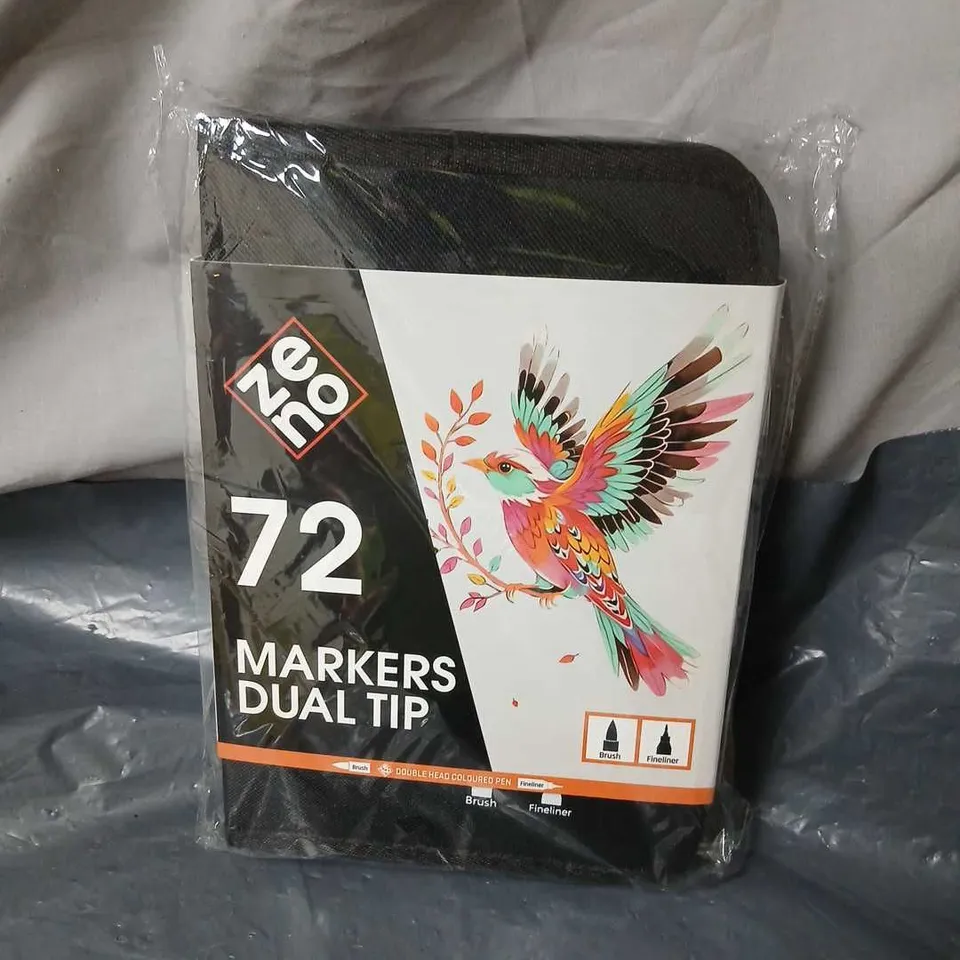 72 MARKERS DUAL TIP SET – BRUSH & FINELINER