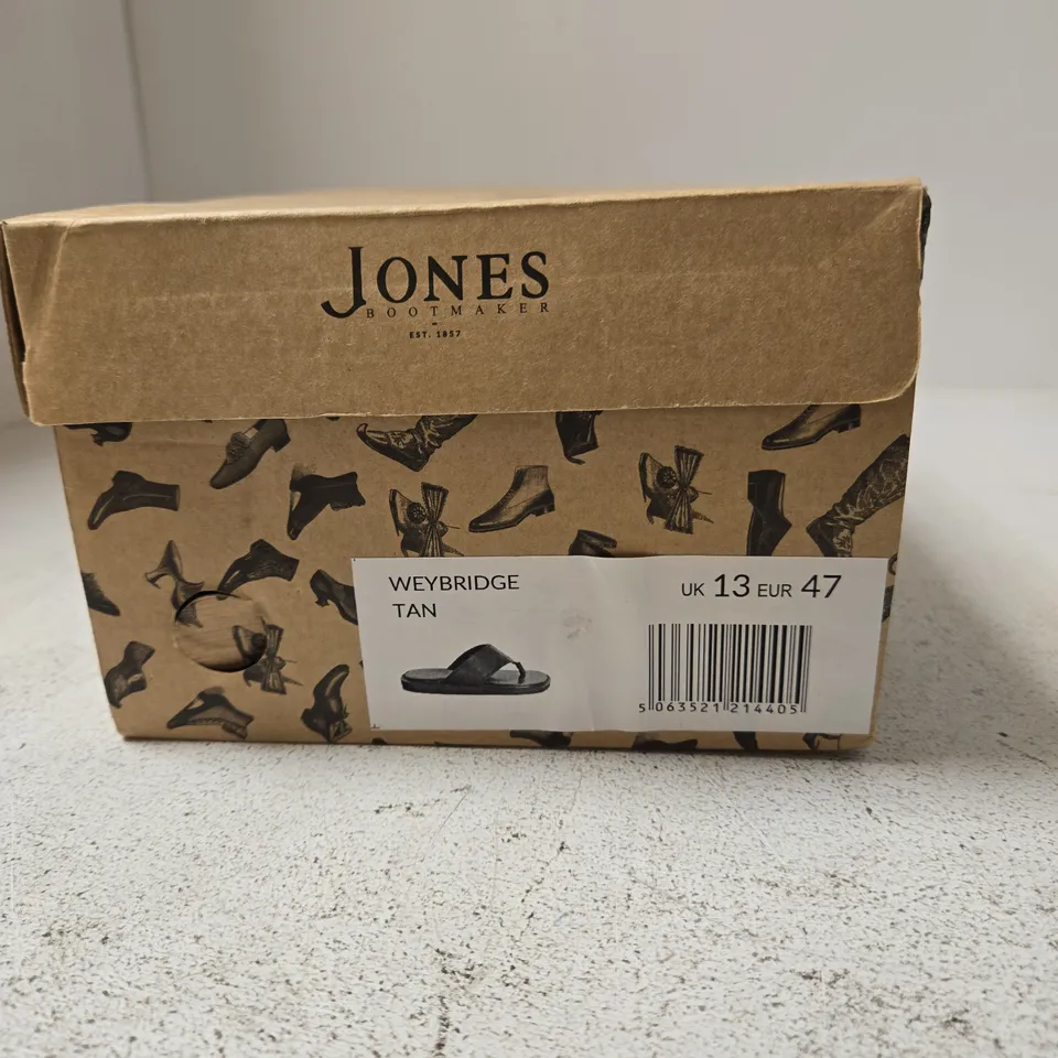 JONES WEYBRIDGE SANDALS – TAN, UK 13 (EU 47)