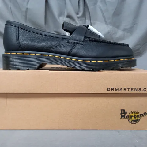 BOXED PAIR OF DR MARTENS ADRIAN YS LOAFERS IN BLACK UK SIZE 10