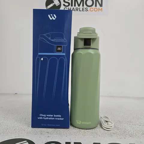 WATERH CHUG WATER BOTTLE WITH HYDRATION TRACKER β 32 OZ STAINLESS STEEL (BOXED)