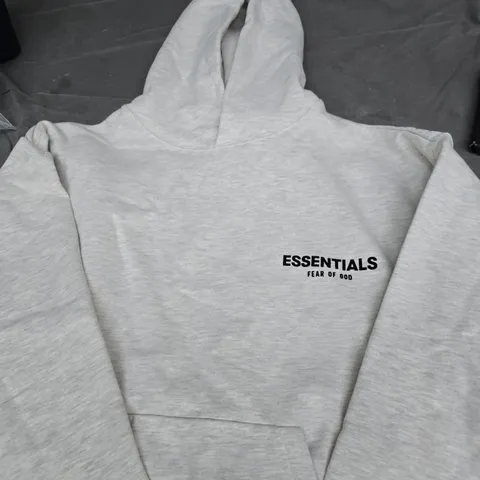 FEAR OF GOD ESSENTIALS HOODIE – GREY SIZE S