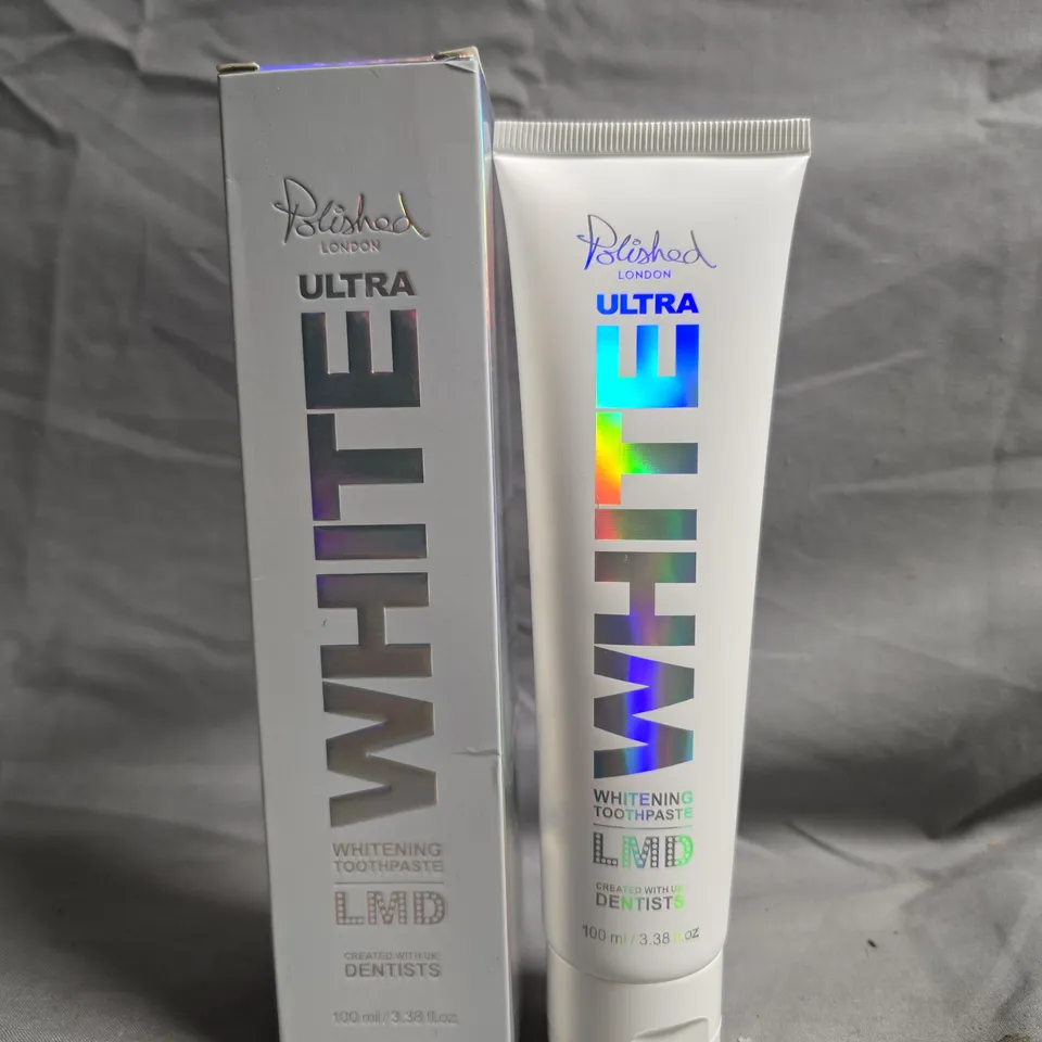 POLISHED LONDON ULTRA WHITE WHITENING TOOTHPASTE 100 ML – BOXED