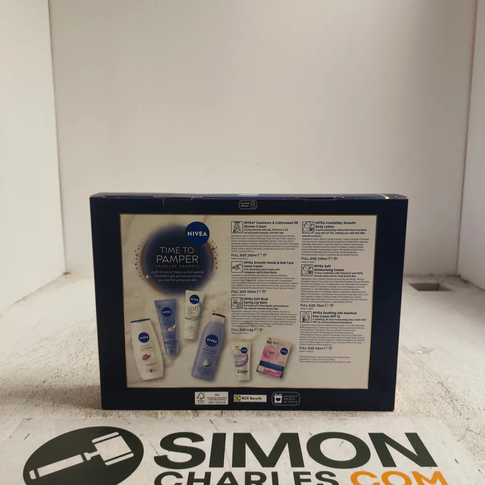 NIVEA TIME TO PAMPER SKINCARE GIFT SET – SMOOTHING SKIN COLLECTION (BOXED)