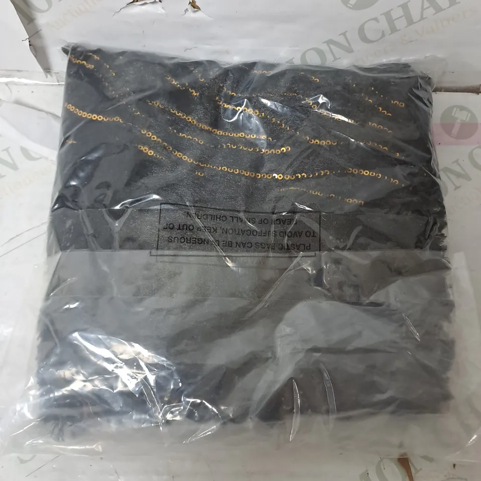 BLACK AND GOLD SNOOD 