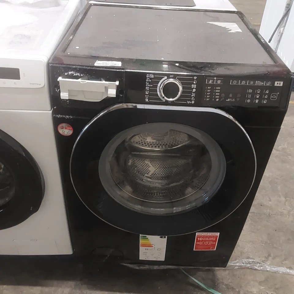 HOOVER HW411AMBCB/1-80 H-WASH 500 WASHING MACHINE - BLACK