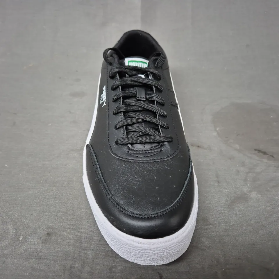 BRAND NEW BOXED PAIR OF PUMA OSLO VULC SHOES IN BLACK/WHITE UK SIZE 13