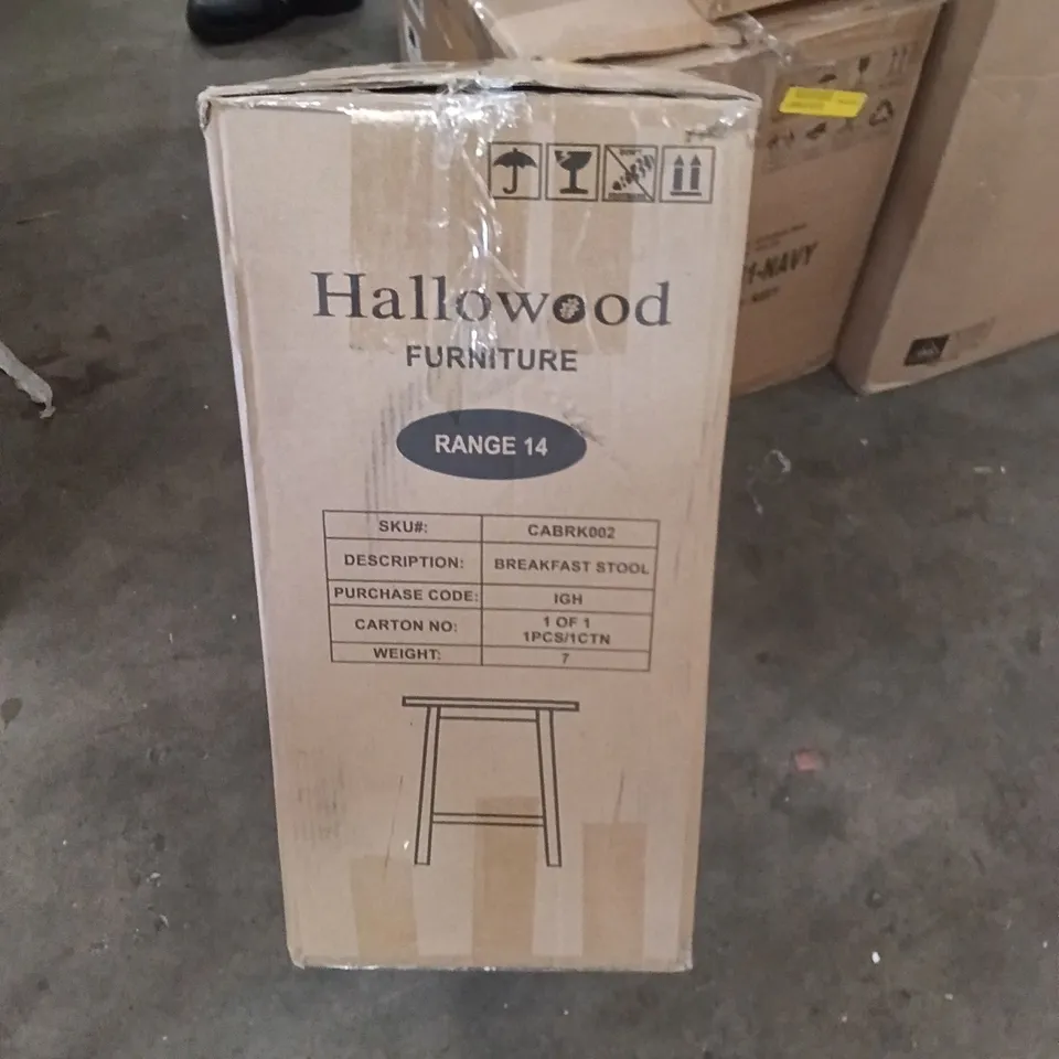 BOXED HALLOWOOD BREAKFAST STOOL