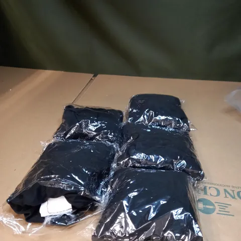 LOT OF 5 BLACK DINING CHAIR COVERS