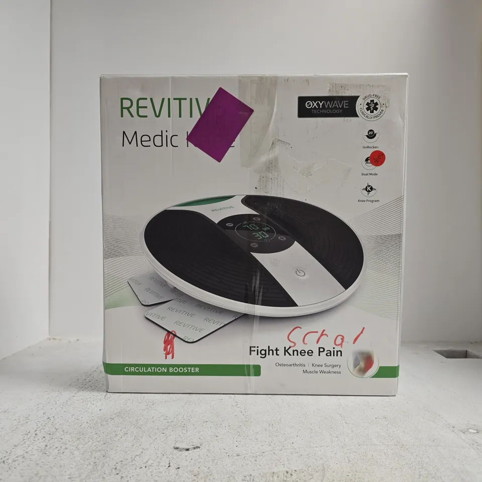 BOXED REVITIVE MEDIC KNEE CIRCULATION BOOSTER