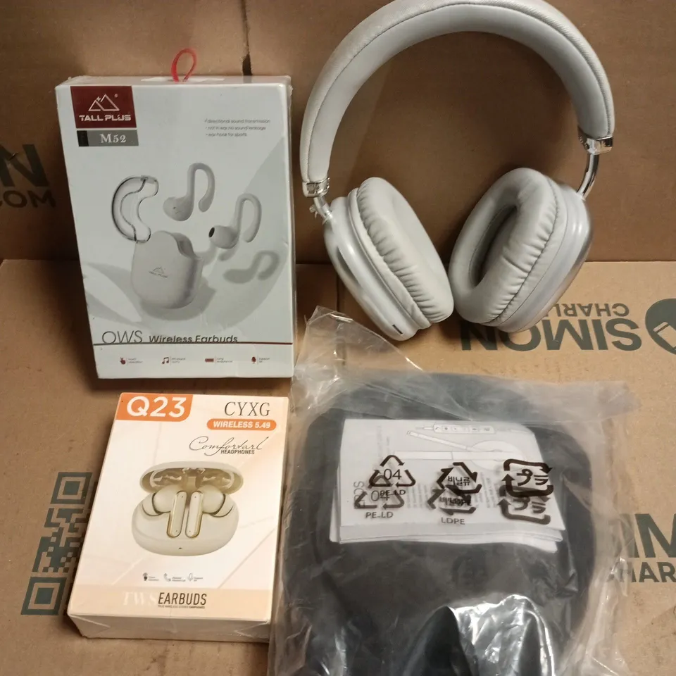 APPROXIMATELY 8 ASSORTED HEADPHONES