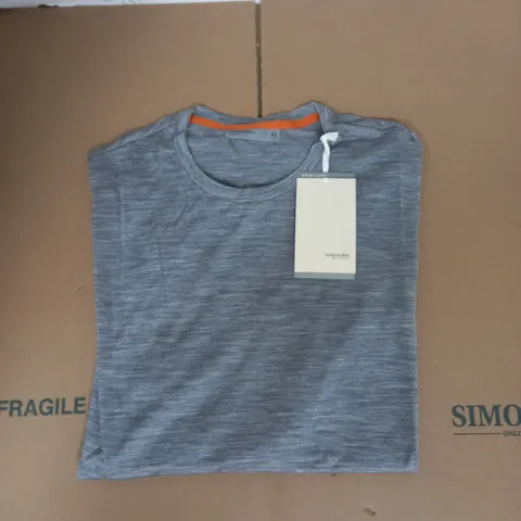 ICEBREAKER COOL-LITE LONG SLEEVE MEN SPHERE TEE IN GREY MELANGE SIZE XL