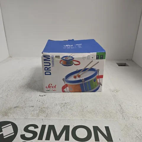 SEVI COLOURFUL CHILDREN'S DRUM TOY – BOXED 