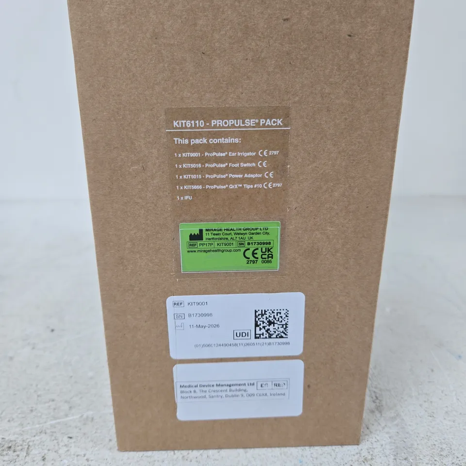 PROPULSE PACK KIT6110 BOXED TO INCLUDE PROPULSE EAR IRRIGATOR