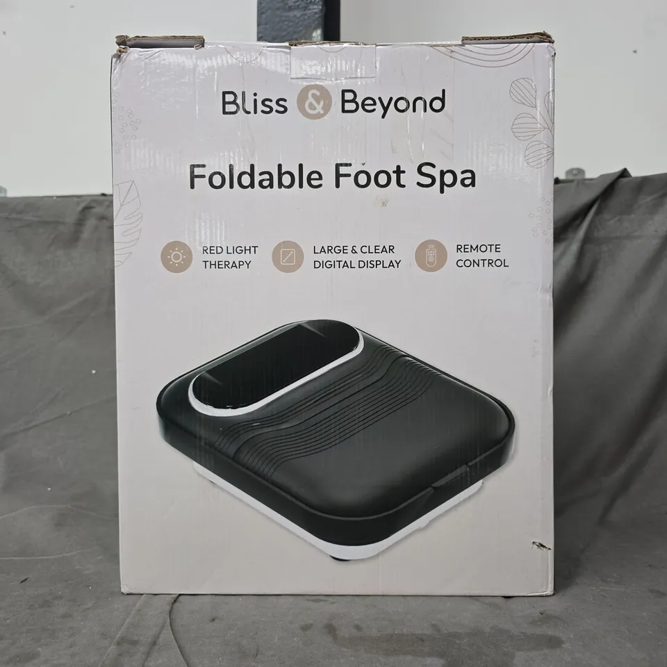 BOXED BLISS & BEYOND FOLDABLE FOOT SPA