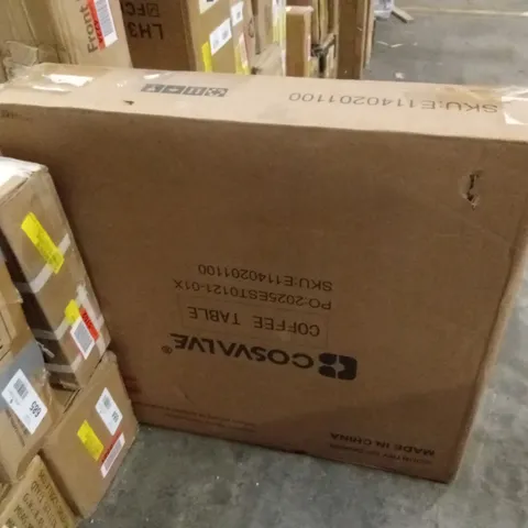 BOXED FRAME COFFEE TABLE WITH STORAGE (1 BOX)