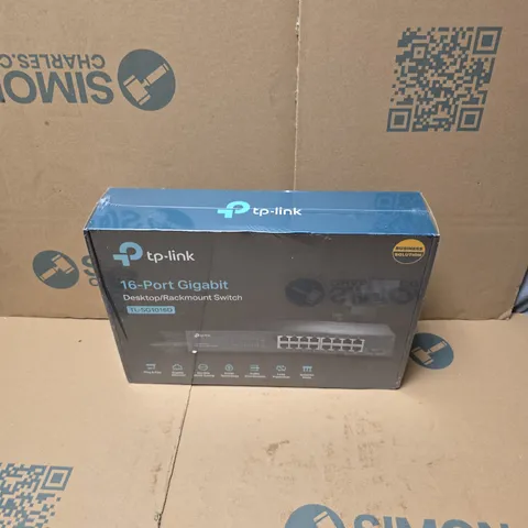 BOXED TP-LINK 16-PORT DESKTOP/RACKMOUNT SWITCH (TL-SG1016D)