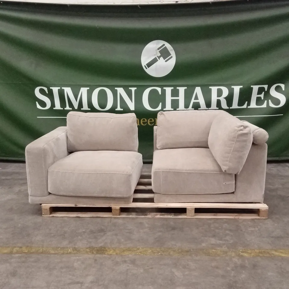 2 x DANETTI EDEN FABRIC UPHOLSTERED SOFA PARTS