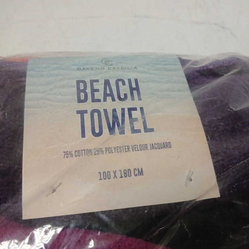 BEACH TOWEL – 100 X 180 CM, 75% COTTON / 25% POLYESTER VELOUR JACQUARD
