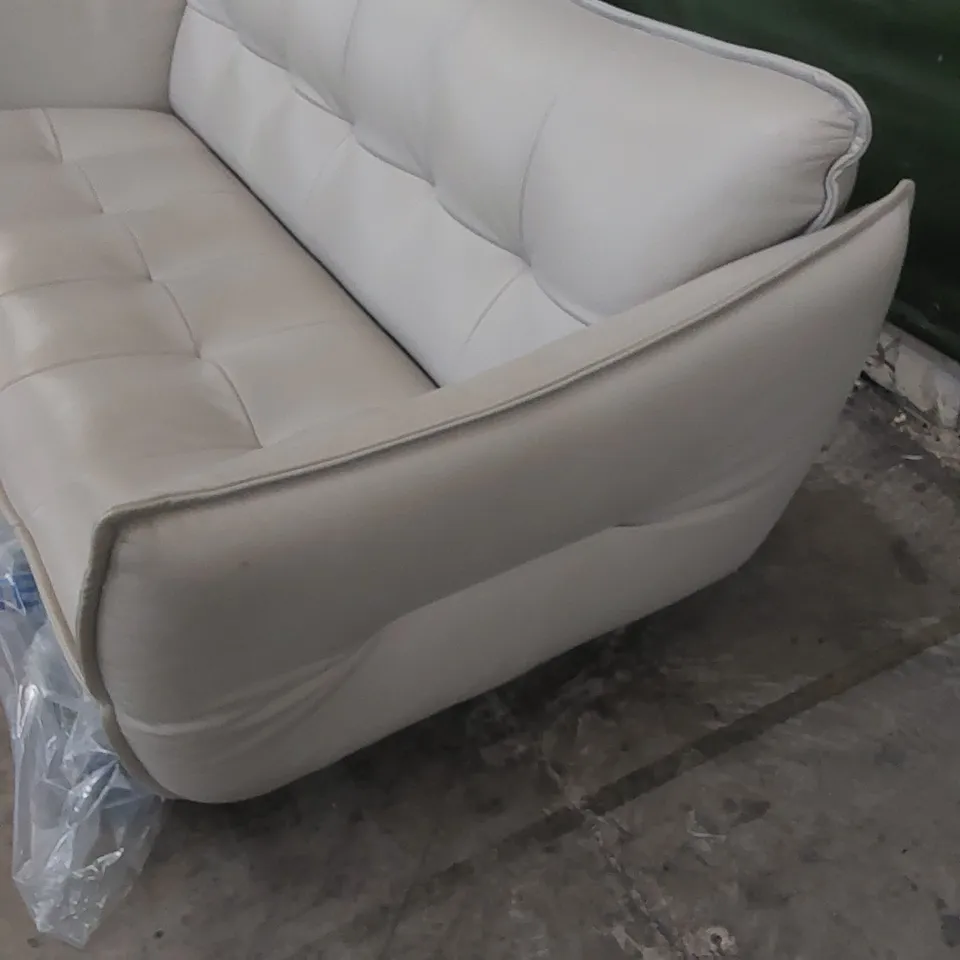 DESIGNER ITALIAN MADE SEVILLE 3 SEATER LEATHER SOFA 