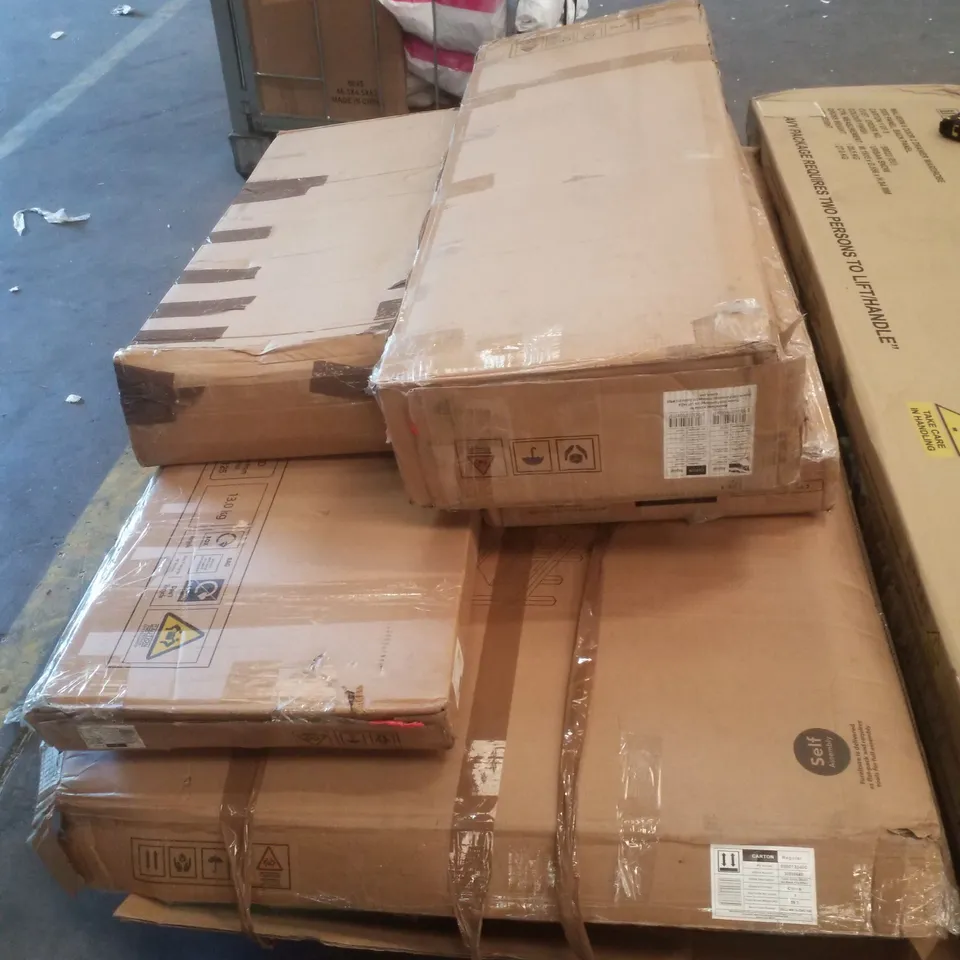 PALLET CONTAINING ASSORTED INCOMPLETE FLATPACK FURNITURE PARTS