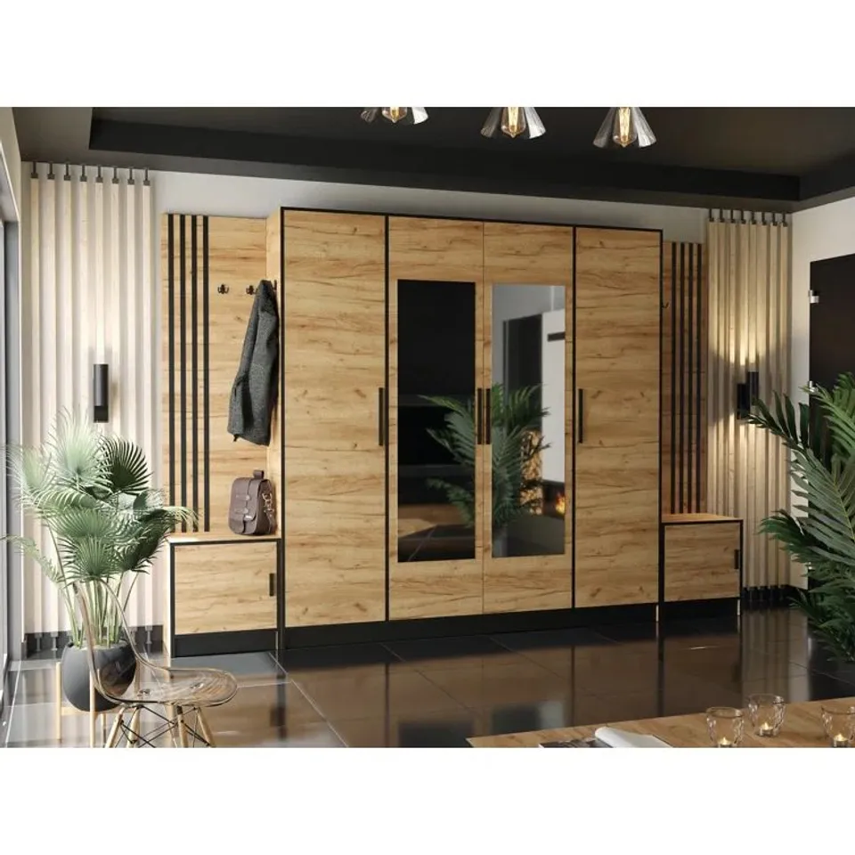 BOXED BABETTE 4 DOOR WARDROBE (9 BOXES)