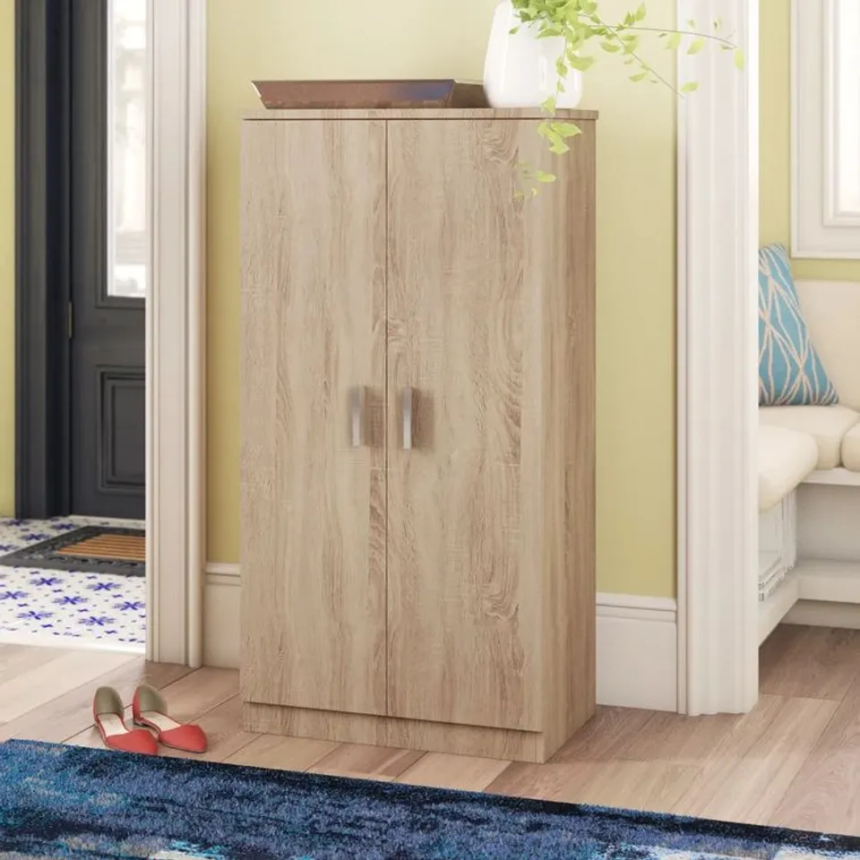 BOXED 21 PAIR SHOE STORAGE CABINET (1 BOX)