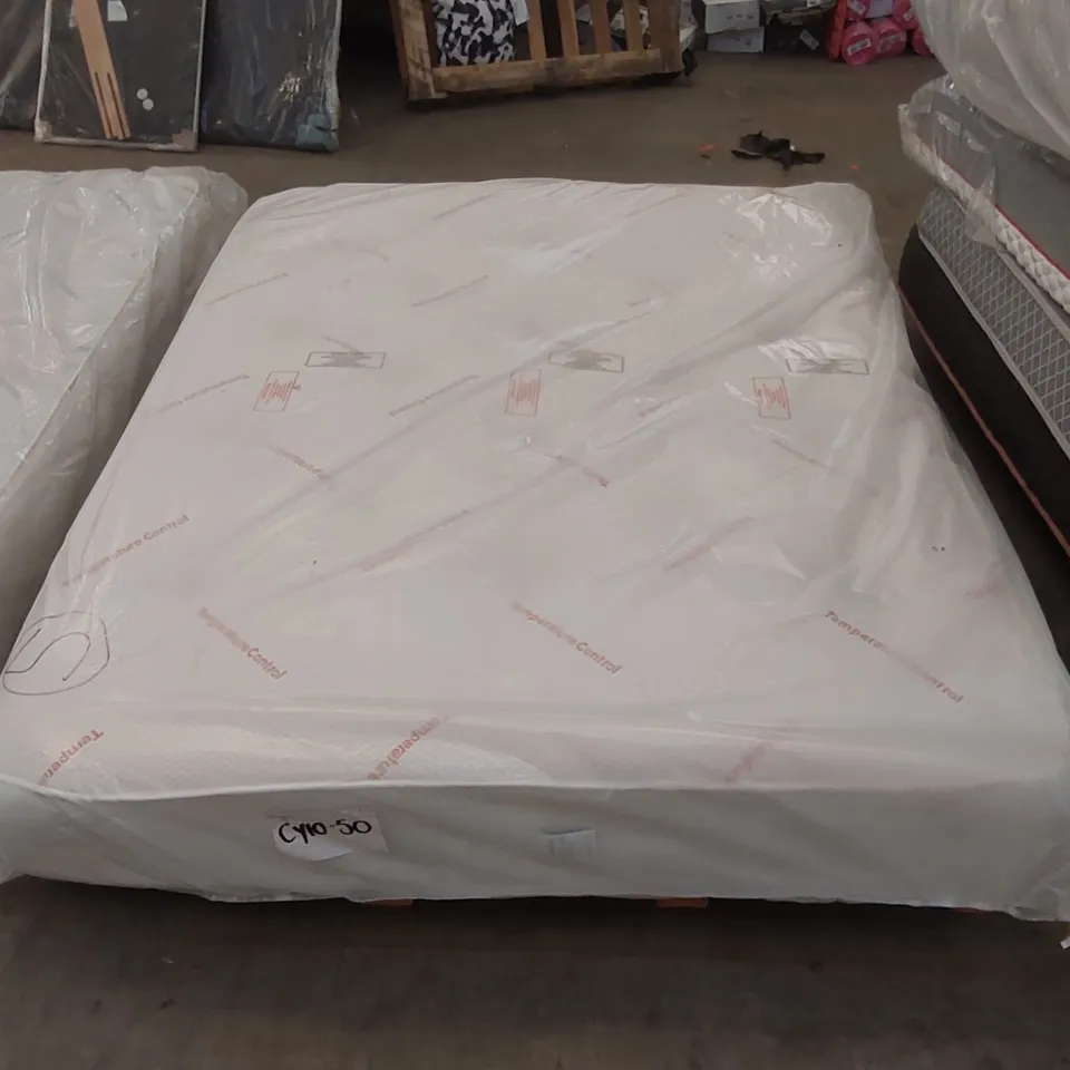 QUALITY BAGGED ASPIRE WARM RED/COOL BLUE 2 SIDED 150CM KING SIZE MATTRESS