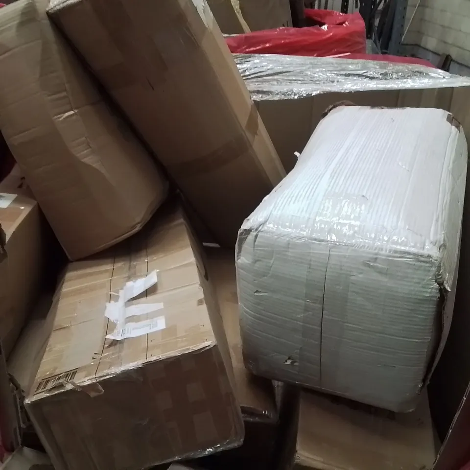 PALLET CONTAINING ASSORTED PRODUCTS INCLUDING: COWAY AIR PURIFIER, POOL CUE FLOOR STAND, FOLDABLE BATH TUB, TABLETOP EASEL, DRYING RACK ECT