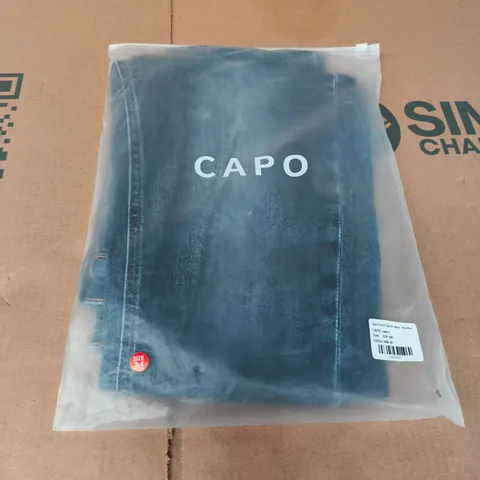 CAPO SLIM FIT DENIM JEANS – MID BLUE, SIZE 32R (M)