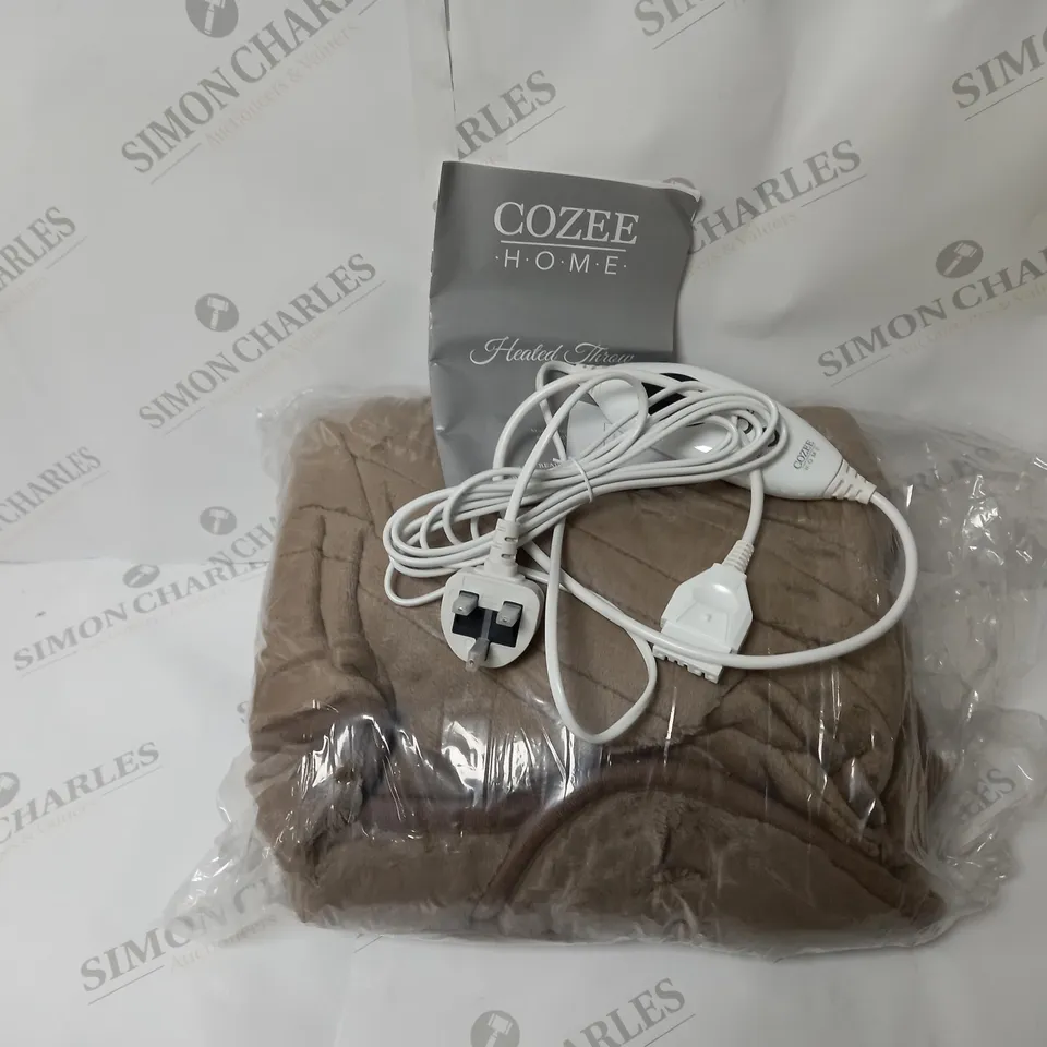 BOXED COZEE HOME HEATED BLANKET THROW